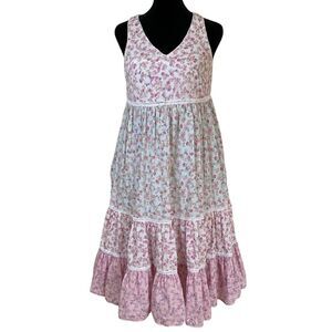 Love Shack Fancy x Target Sleeveless Floral‎ Dress Size XXS Pastels Cottagecore